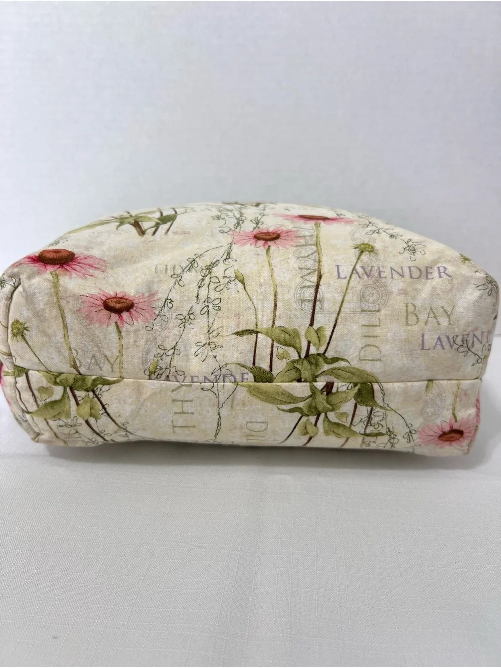 Handmade Floral Herb Garden Girl Prairie Cottagecore Bloomcore Handbag Tote Bag